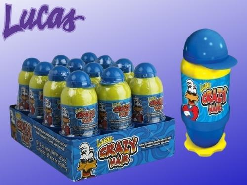 Lucas Crazy Hair Blue Raspberry 12ct 